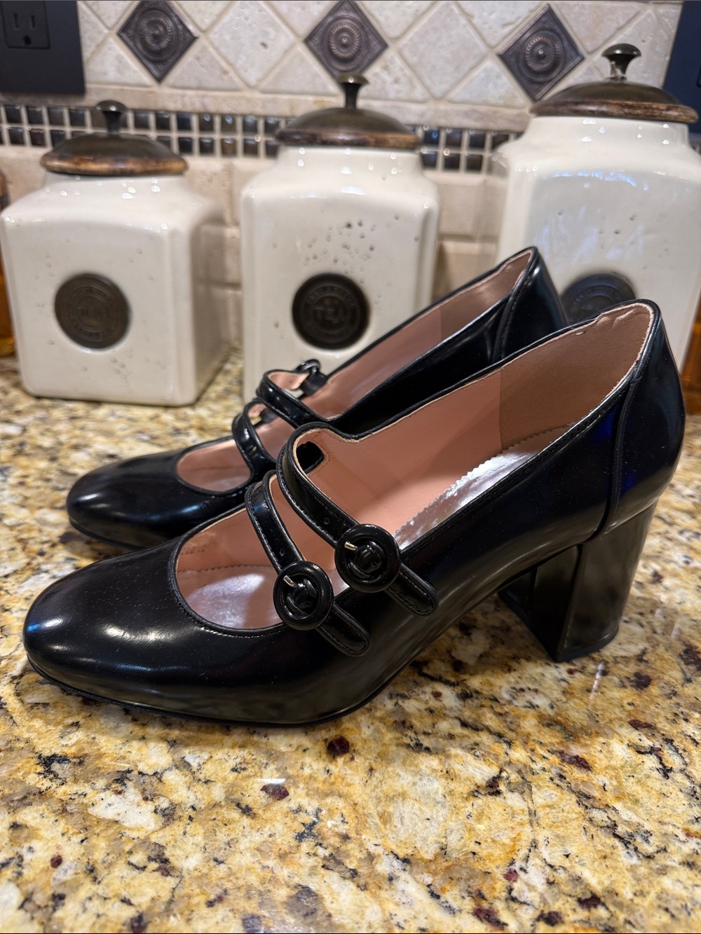 J. Crew Maisie Double Strap Mary Jane heels